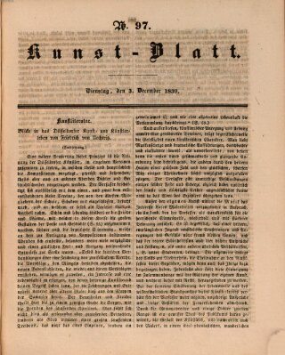 Morgenblatt für gebildete Leser. Kunstblatt (Morgenblatt für gebildete Stände) Dienstag 3. Dezember 1839