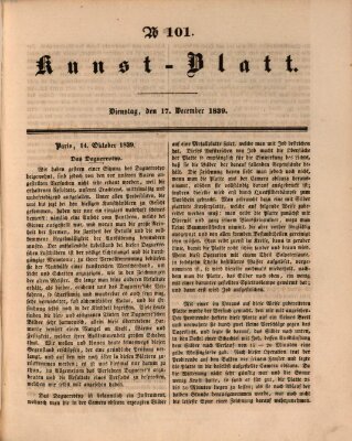 Morgenblatt für gebildete Leser. Kunstblatt (Morgenblatt für gebildete Stände) Dienstag 17. Dezember 1839