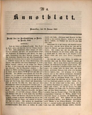 Morgenblatt für gebildete Leser. Kunstblatt (Morgenblatt für gebildete Stände) Donnerstag 12. Januar 1843