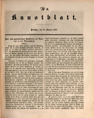 Morgenblatt für gebildete Leser. Kunstblatt (Morgenblatt für gebildete Stände) Dienstag 31. Januar 1843