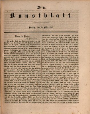 Morgenblatt für gebildete Leser. Kunstblatt (Morgenblatt für gebildete Stände) Dienstag 28. März 1843