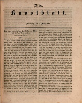 Morgenblatt für gebildete Leser. Kunstblatt (Morgenblatt für gebildete Stände) Donnerstag 30. März 1843