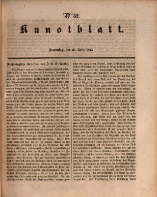 Morgenblatt für gebildete Leser. Kunstblatt (Morgenblatt für gebildete Stände) Donnerstag 20. April 1843