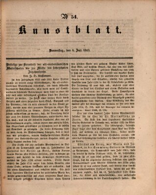 Morgenblatt für gebildete Leser. Kunstblatt (Morgenblatt für gebildete Stände) Donnerstag 6. Juli 1843