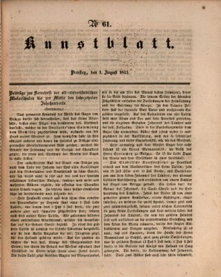 Morgenblatt für gebildete Leser. Kunstblatt (Morgenblatt für gebildete Stände) Dienstag 1. August 1843