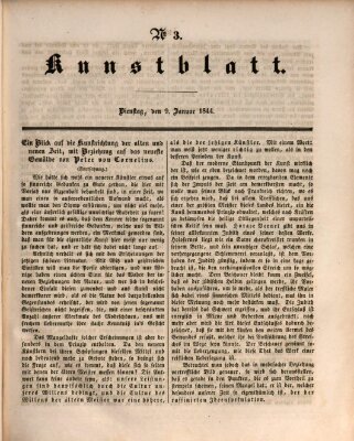 Morgenblatt für gebildete Leser. Kunstblatt (Morgenblatt für gebildete Stände) Dienstag 9. Januar 1844