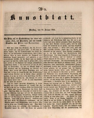 Morgenblatt für gebildete Leser. Kunstblatt (Morgenblatt für gebildete Stände) Dienstag 16. Januar 1844