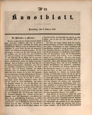 Morgenblatt für gebildete Leser. Kunstblatt (Morgenblatt für gebildete Stände) Donnerstag 8. Februar 1844