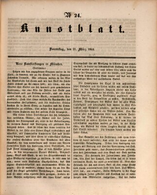 Morgenblatt für gebildete Leser. Kunstblatt (Morgenblatt für gebildete Stände) Donnerstag 21. März 1844