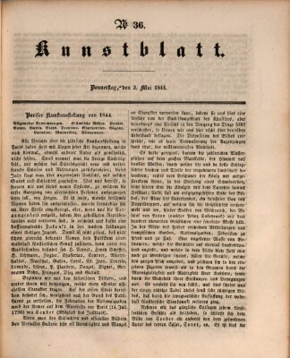 Morgenblatt für gebildete Leser. Kunstblatt (Morgenblatt für gebildete Stände) Donnerstag 2. Mai 1844