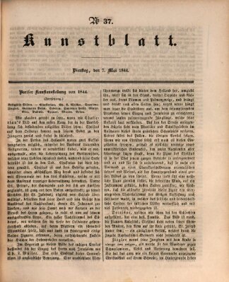 Morgenblatt für gebildete Leser. Kunstblatt (Morgenblatt für gebildete Stände) Dienstag 7. Mai 1844