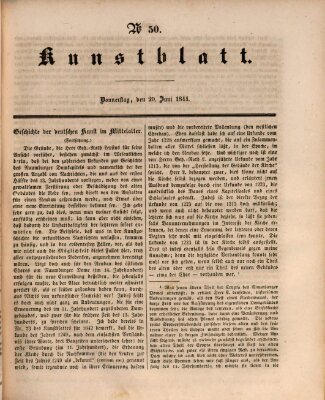 Morgenblatt für gebildete Leser. Kunstblatt (Morgenblatt für gebildete Stände) Donnerstag 20. Juni 1844