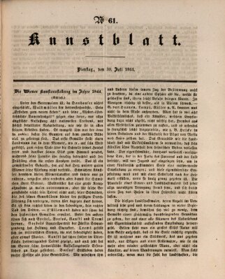 Morgenblatt für gebildete Leser. Kunstblatt (Morgenblatt für gebildete Stände) Dienstag 30. Juli 1844