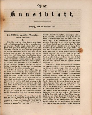 Morgenblatt für gebildete Leser. Kunstblatt (Morgenblatt für gebildete Stände) Dienstag 29. Oktober 1844