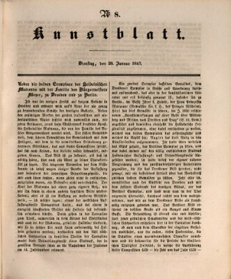 Morgenblatt für gebildete Leser. Kunstblatt (Morgenblatt für gebildete Stände) Dienstag 28. Januar 1845