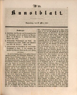 Morgenblatt für gebildete Leser. Kunstblatt (Morgenblatt für gebildete Stände) Donnerstag 27. März 1845