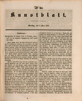 Morgenblatt für gebildete Leser. Kunstblatt (Morgenblatt für gebildete Stände) Dienstag 3. Juni 1845