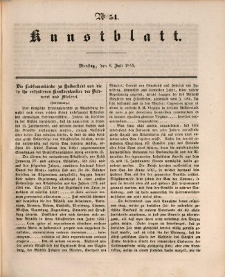 Morgenblatt für gebildete Leser. Kunstblatt (Morgenblatt für gebildete Stände) Dienstag 8. Juli 1845