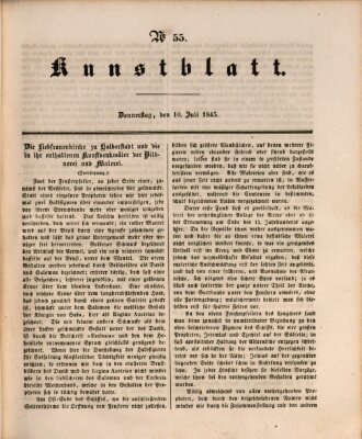 Morgenblatt für gebildete Leser. Kunstblatt (Morgenblatt für gebildete Stände) Donnerstag 10. Juli 1845