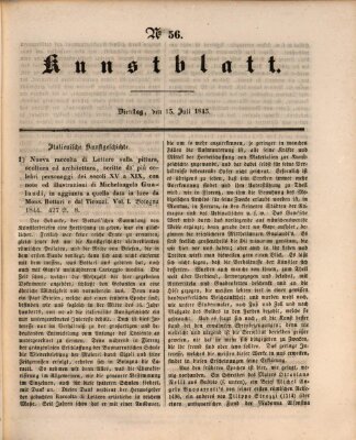 Morgenblatt für gebildete Leser. Kunstblatt (Morgenblatt für gebildete Stände) Dienstag 15. Juli 1845