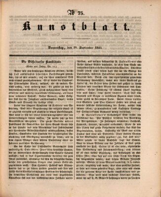 Morgenblatt für gebildete Leser. Kunstblatt (Morgenblatt für gebildete Stände) Donnerstag 18. September 1845