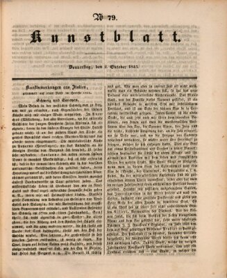 Morgenblatt für gebildete Leser. Kunstblatt (Morgenblatt für gebildete Stände) Donnerstag 2. Oktober 1845