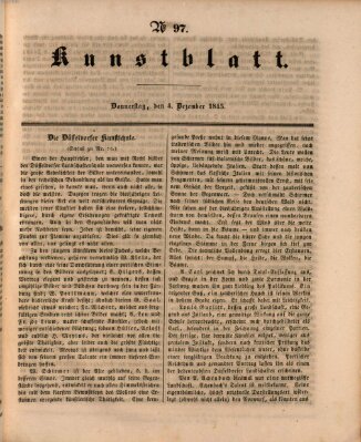 Morgenblatt für gebildete Leser. Kunstblatt (Morgenblatt für gebildete Stände) Donnerstag 4. Dezember 1845