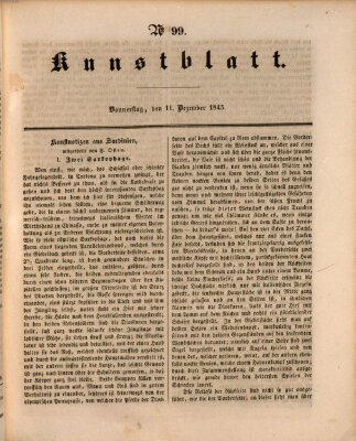 Morgenblatt für gebildete Leser. Kunstblatt (Morgenblatt für gebildete Stände) Donnerstag 11. Dezember 1845