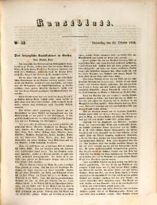 Morgenblatt für gebildete Leser. Kunstblatt (Morgenblatt für gebildete Stände) Donnerstag 22. Oktober 1846