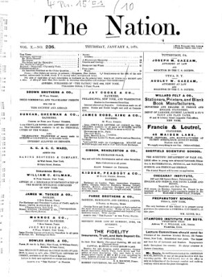 The nation Donnerstag 6. Januar 1870