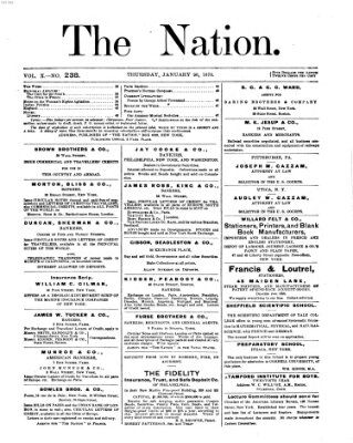 The nation Donnerstag 20. Januar 1870