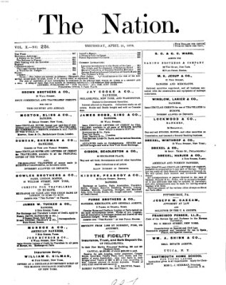 The nation Donnerstag 21. April 1870