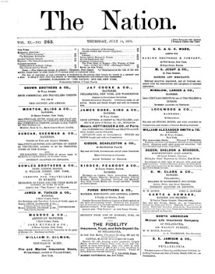 The nation Donnerstag 14. Juli 1870