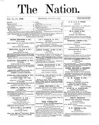 The nation Donnerstag 4. August 1870