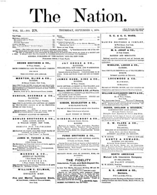 The nation Donnerstag 8. September 1870