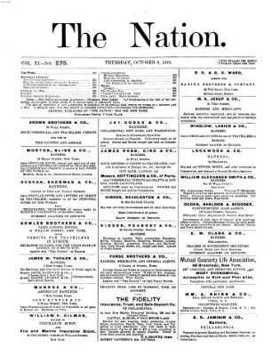 The nation Donnerstag 6. Oktober 1870