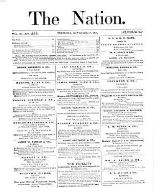 The nation Donnerstag 24. November 1870