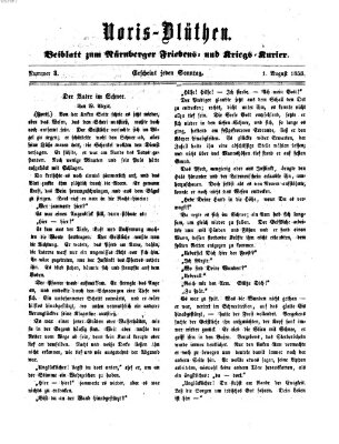 Norisblüthen (Nürnberger Abendzeitung) Sonntag 1. August 1858