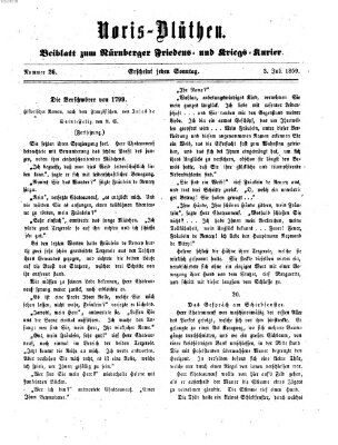 Norisblüthen (Nürnberger Abendzeitung) Sonntag 3. Juli 1859