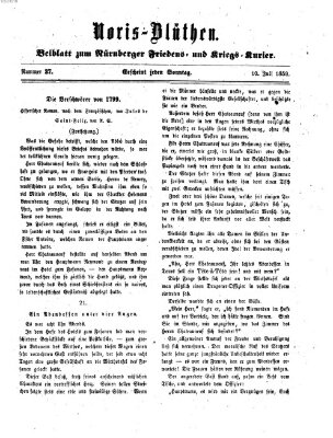 Norisblüthen (Nürnberger Abendzeitung) Sonntag 10. Juli 1859