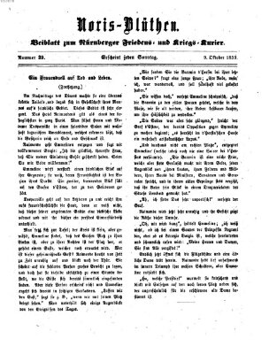 Norisblüthen (Nürnberger Abendzeitung) Sonntag 9. Oktober 1859