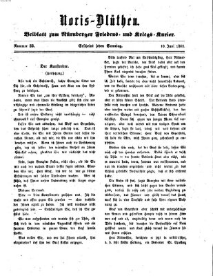 Norisblüthen (Nürnberger Abendzeitung) Sonntag 10. Juni 1860