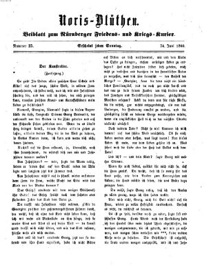 Norisblüthen (Nürnberger Abendzeitung) Sonntag 24. Juni 1860