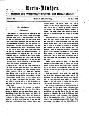 Norisblüthen (Nürnberger Abendzeitung) Sonntag 15. Juli 1860