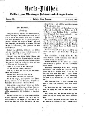 Norisblüthen (Nürnberger Abendzeitung) Sonntag 12. August 1860