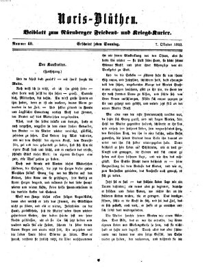 Norisblüthen (Nürnberger Abendzeitung) Sonntag 7. Oktober 1860