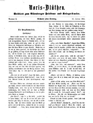 Norisblüthen (Nürnberger Abendzeitung) Sonntag 13. Januar 1861