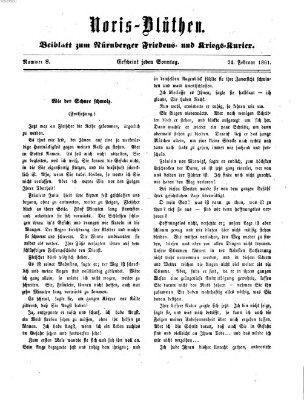 Norisblüthen (Nürnberger Abendzeitung) Sonntag 24. Februar 1861