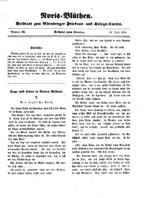 Norisblüthen (Nürnberger Abendzeitung) Sonntag 16. Juni 1861