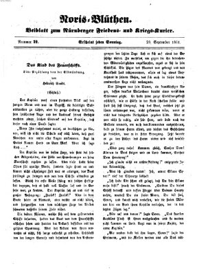 Norisblüthen (Nürnberger Abendzeitung) Sonntag 29. September 1861